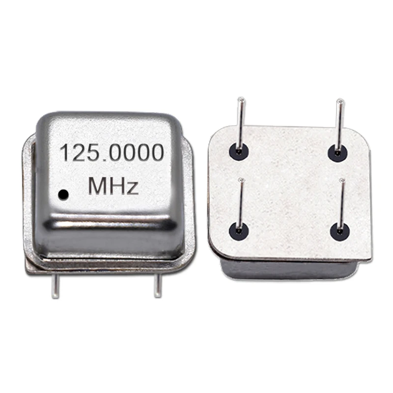 2PCS DIP-8 125M 125MHZ 125.000MHZ OSC 4PIN 하프 사이즈 액티브 스퀘어 크리스탈 오실레이터 3.3V-5V 호환 15PF 20PPM 4P
