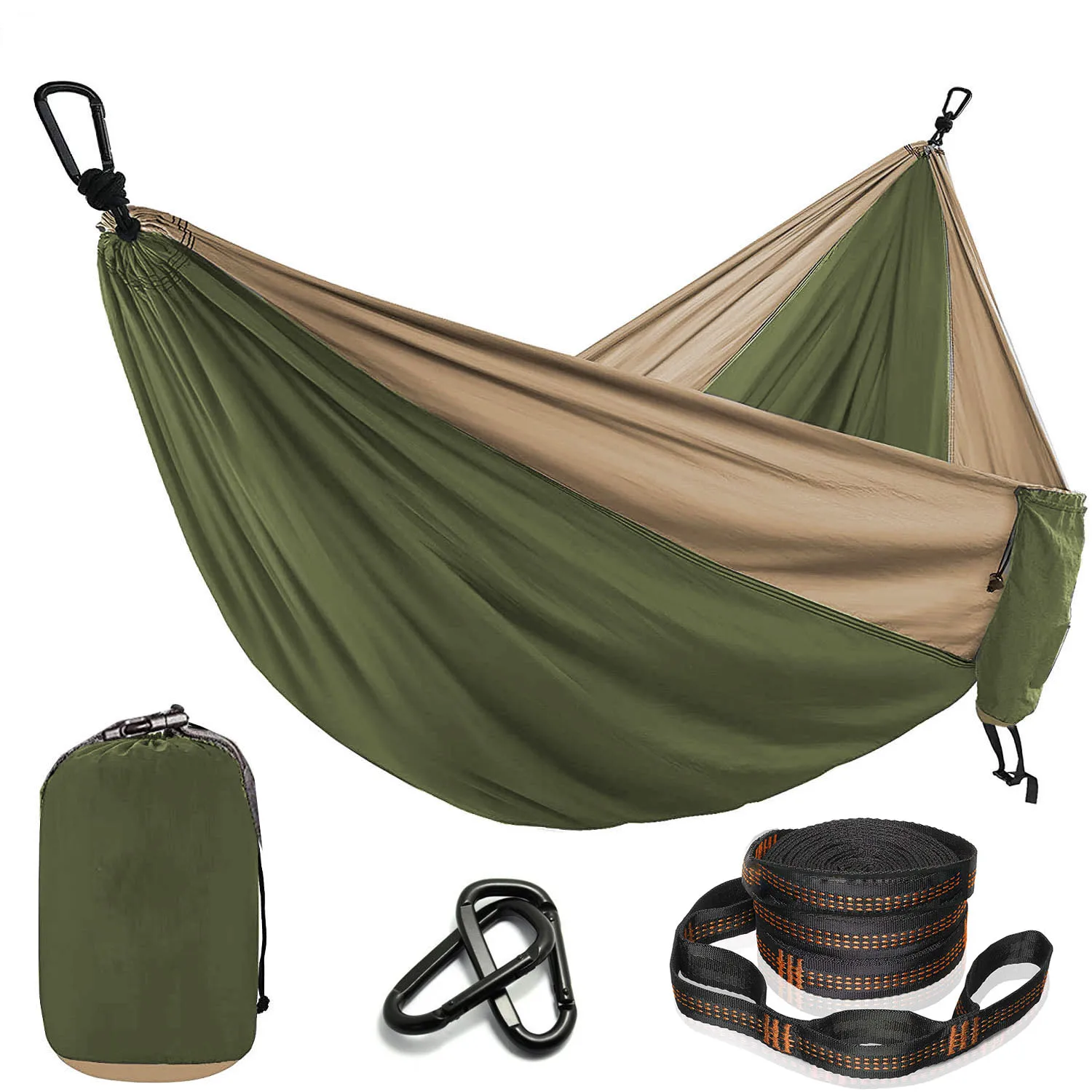 Camping Hammocks double and single portable with straps lightweight nylon parachute suitable for outdoor camping hammock double hammock