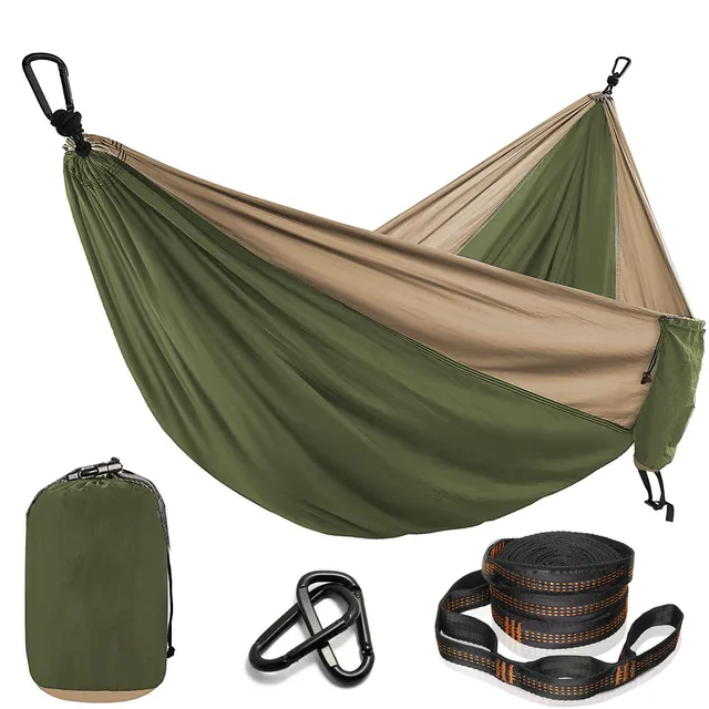 Shortened Product Name: Portable Nylon Camping Hammocks with Straps 1