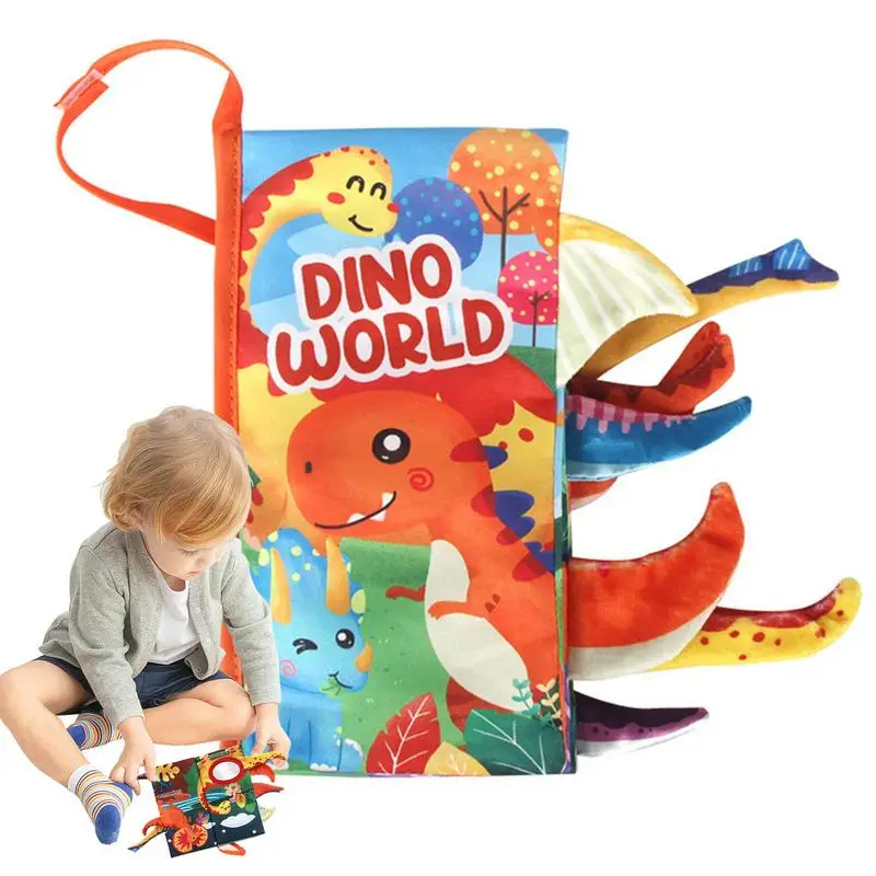 

Crinkle Books For Babies Fish Tails Teething Toys Teether Ring Early Education Farm Toy Touch And Feel Crinkle Cloth Books