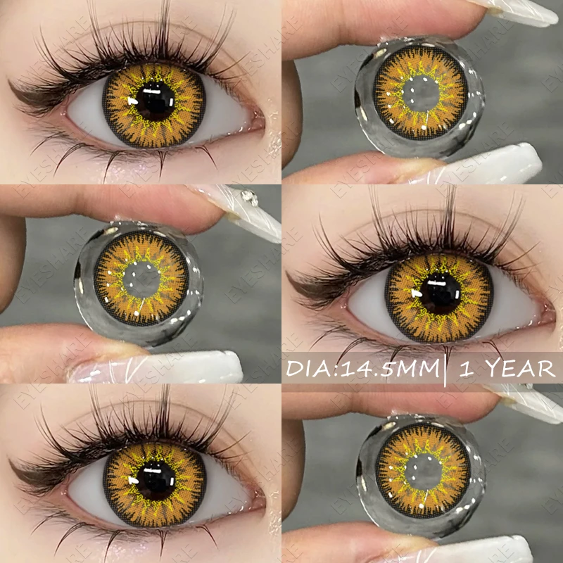EYESHARE 1 Paar farbige Cosplay-Kontaktlinsen für Augen, Anime-Zubehör, Augenlinsen, jährlich, verrückt, Halloween, Make-up, farbige Augenlinse – Detail 8
