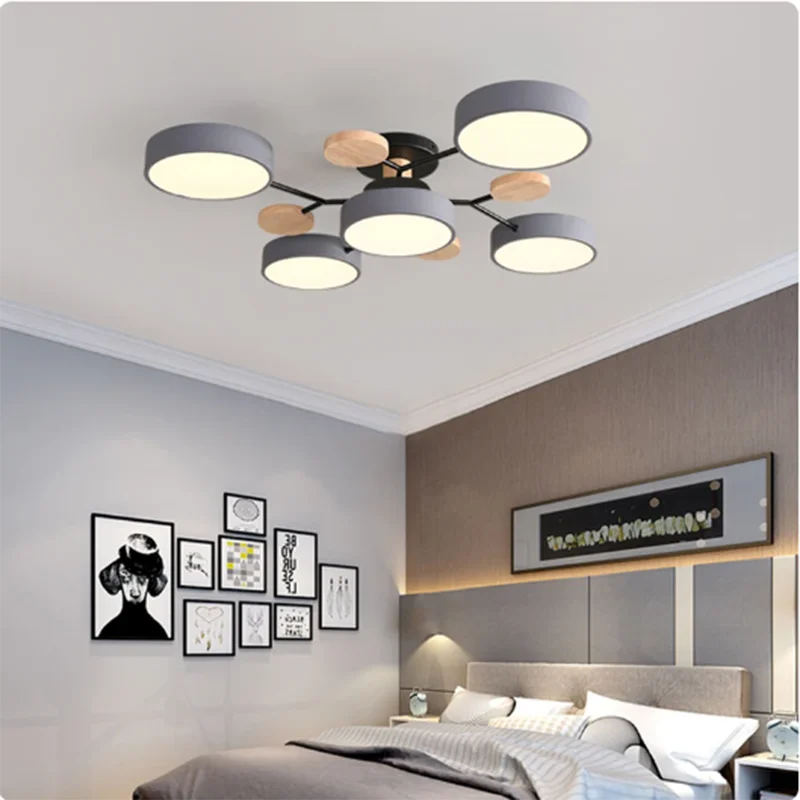 Modern LED Chandelier Lighting for Pendant Lamp Living Room Bedroom Study Home Decoration Indoor Lighting AC220V - 4