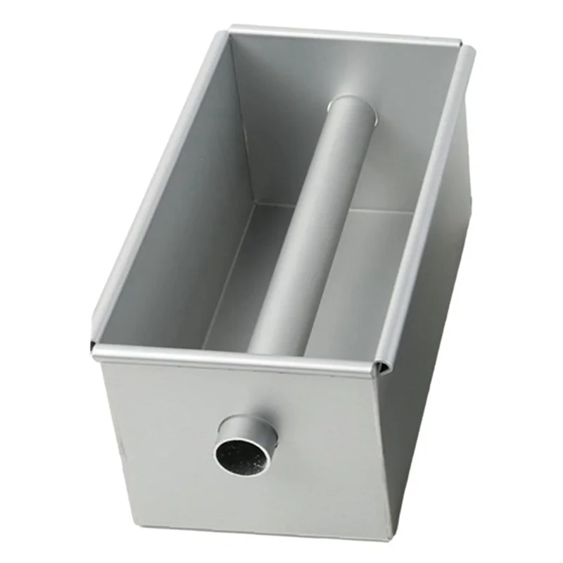 Cake Baking Pan Long Non-Stick Flowing Heart Cake Mold Aluminium Alloy Square Bread Loaf Pan Center Tube Tools