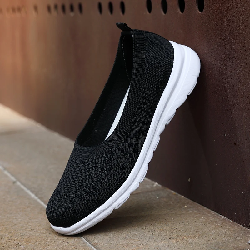 Women Shoes Flats Slip On Mesh Breathe Soft for Work