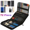 Drawing Pencils Set Colored Pencil and Sketch Pencils Drawing Kit Charcoal Oil Colored Pencil For Students Painting Art Supplies 1