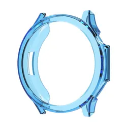 Premium Soft TPU Protective Cover - Anti - Scratch Frame Bumper & Case Protector Shell Accessories for OnePlus Watch 4 (Transparent blue)