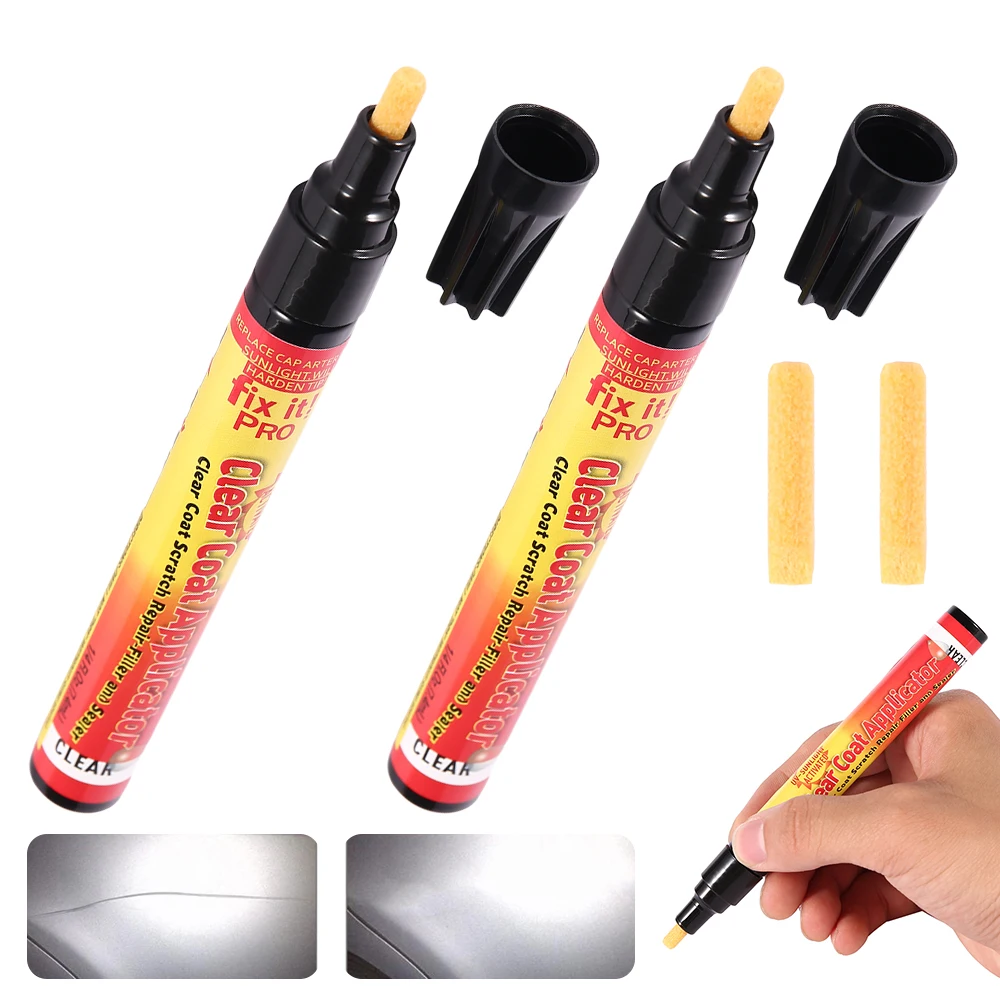 2Pcs Car Scratch Repair Pen Instant Touch Up Paint Auto Scratch Remover
