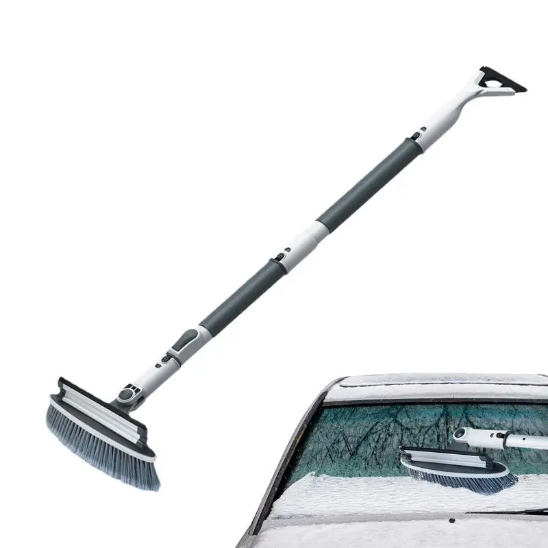 Car Snow Scraper And Brush Telescopic Ice Shovel Snow Remover