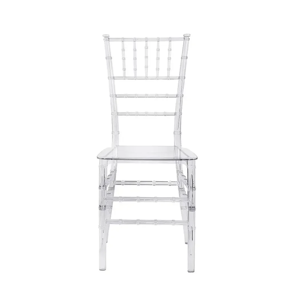 Transparent acrylic event party dining sale acrylic plastic chiavari crystal clear Chiavari chairs wedding chair