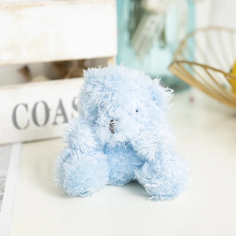 10cm Cute Animal Long Plush Doll With Chain Kawaii Bear Toy Small Pendant Doll Bag Key Fun Pendant For Children And Girls Toy