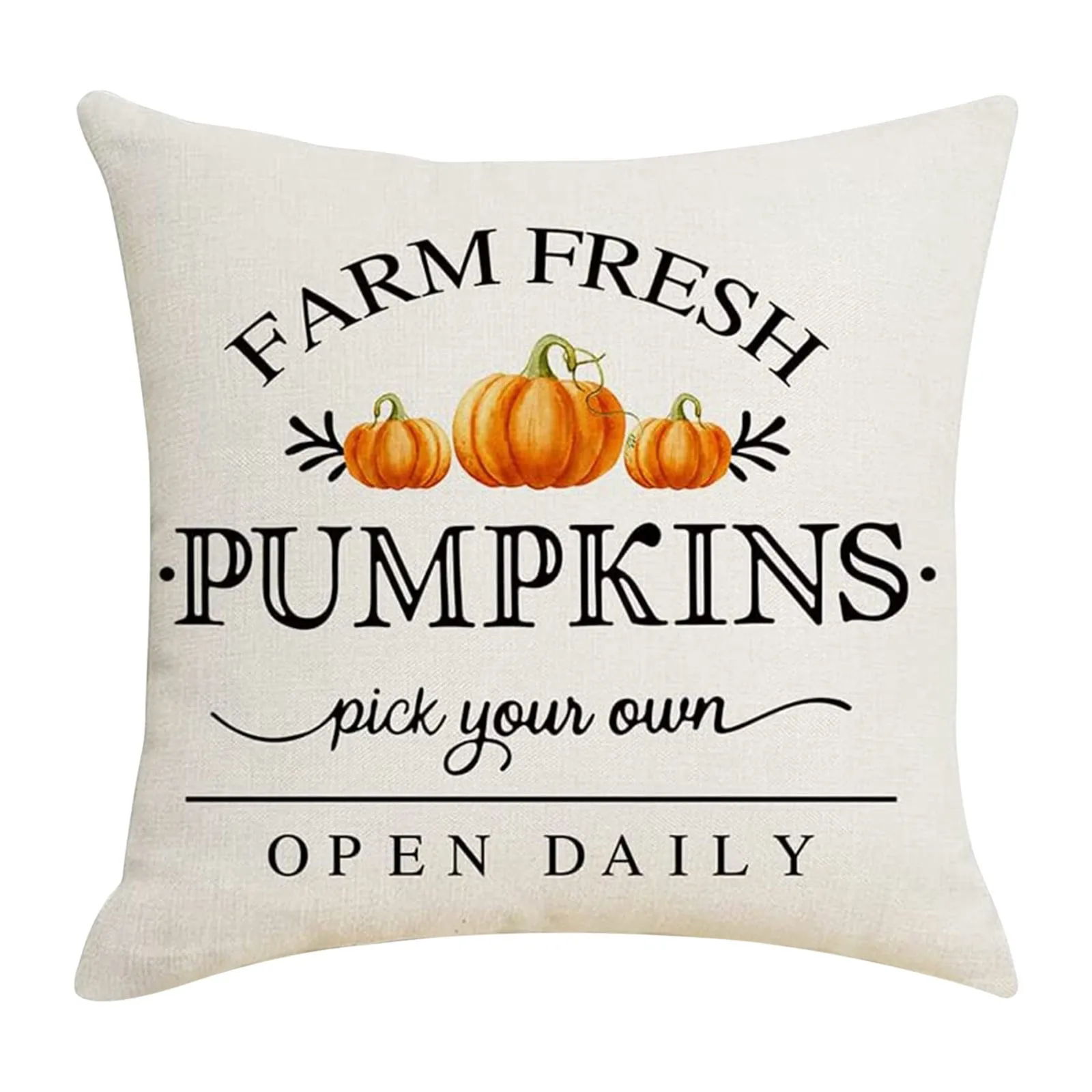 Fall Pillow Covers,18 x 18 inch Set of 4 Thanksgiving Throw Pillow  Cases,Thanksgiving Cushion Decor for Home Outside Patio Front Porch House  Farmhouse