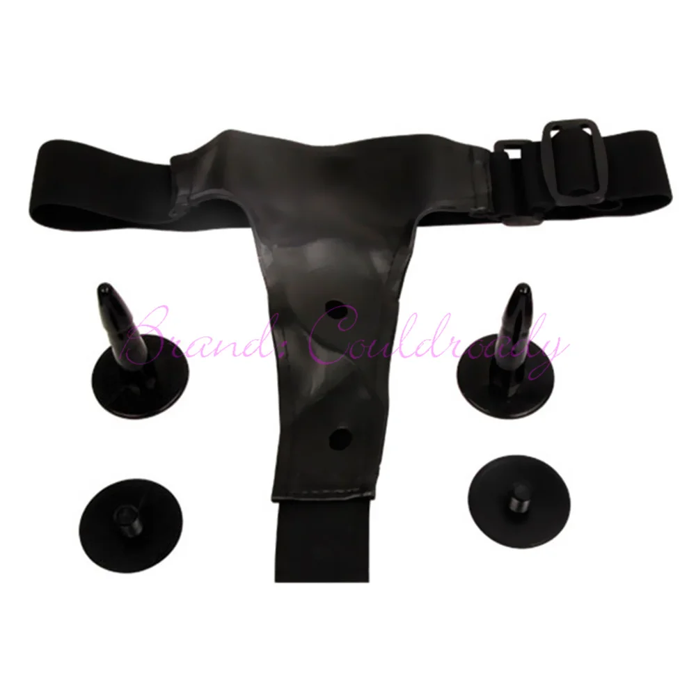 Double Realistic Dildo Soft Strapon Dick Ultra Elastic Harness Belt Strap On Penis Sex Toys for Woman Lesbian