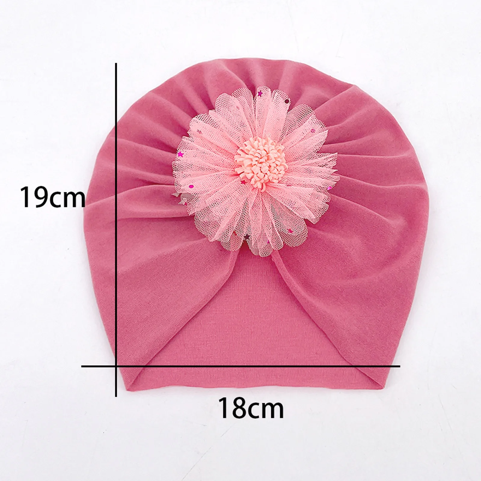 Baby Girl Hat Toddler Infant Kids Boys Girls Stretch Soild Flower Breathable Hat Caps Headwear Summer Hats for Baby Boys