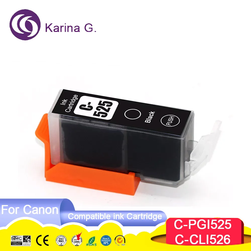 Compatible for PGI525 CLI526 PGI-525 PGI 525 ink cartridge for PIXMA MG6150 MG