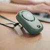 Portable Neck Fan Lazy Person Leafless Usb Waist Hanging High Wind Digital Display Silent Desktop Small Fan 3