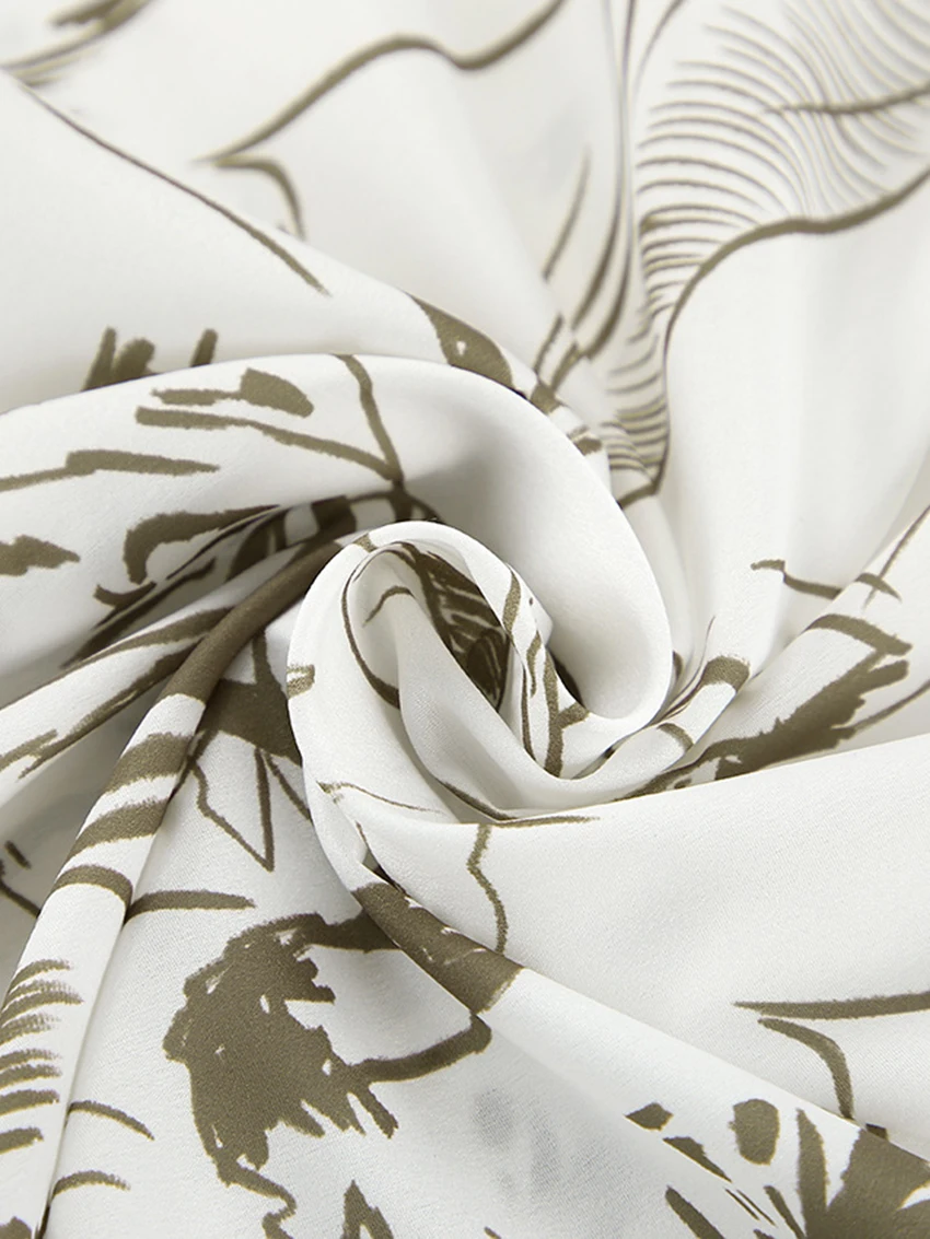 Marthaqiqi Loose Printing Ladies Pajamas Set Long Sleeve Nightgowns Turn-Down Collar Sleepwear Wide Leg Pants Women Nightie Suit