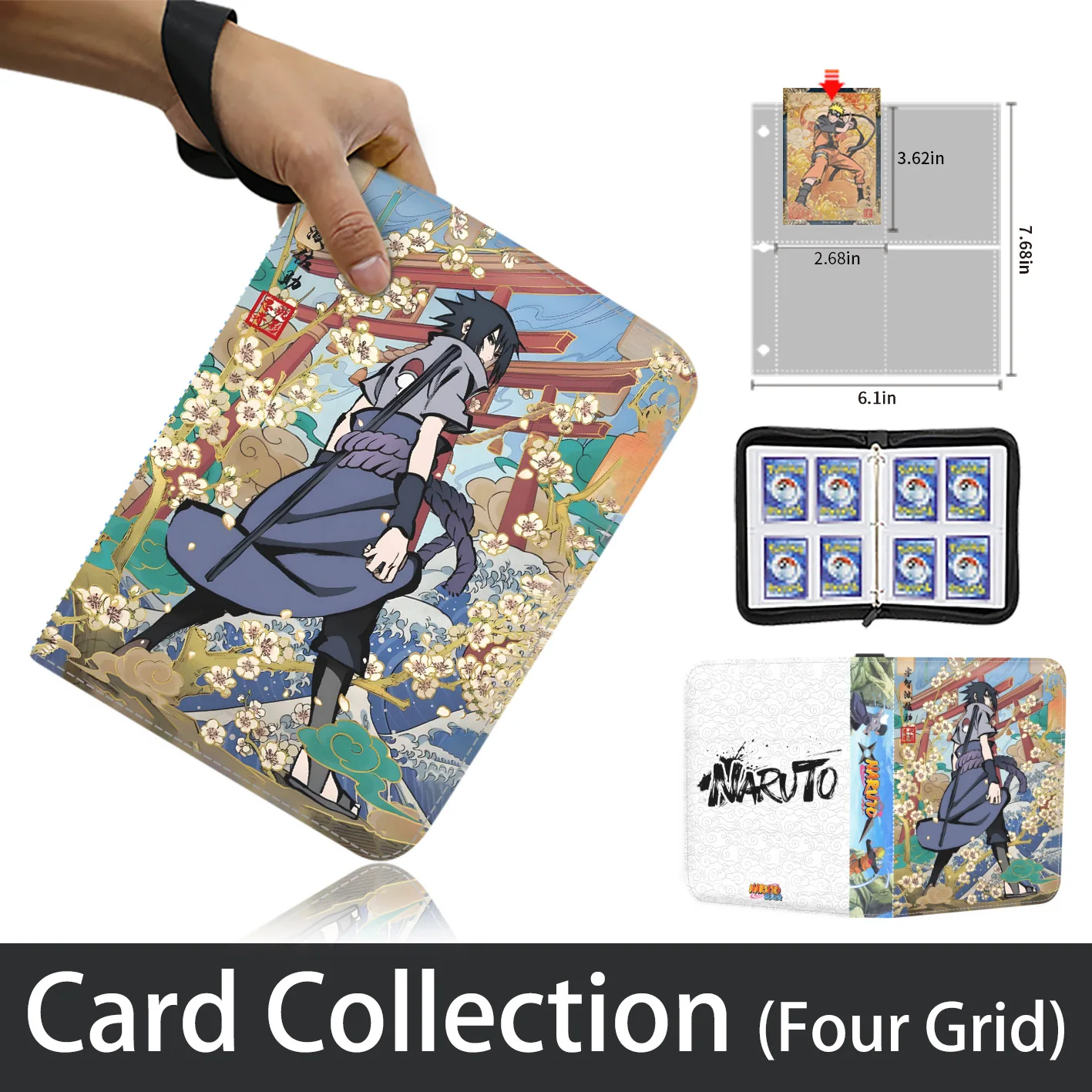 NARUTO Card Binder 9 Pocket Trading Card Holder Anime Card Binder