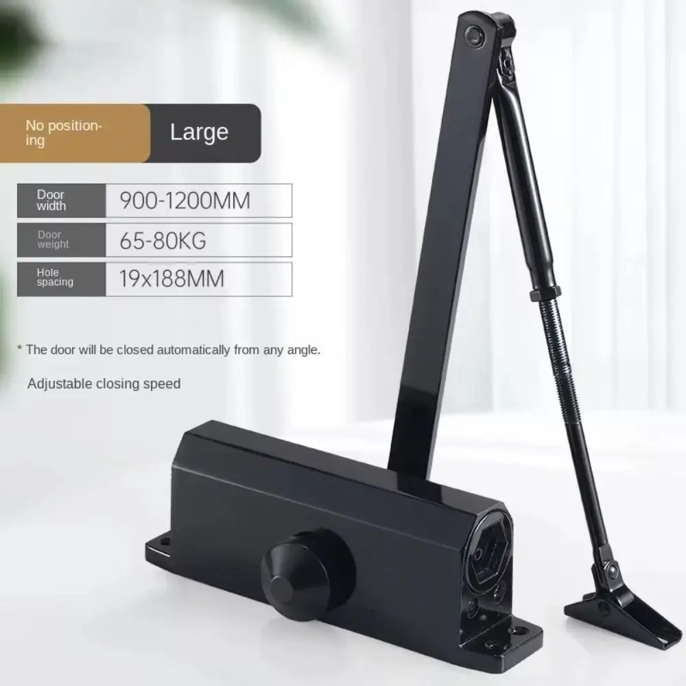 Automatic Door Closer Adjustable Speed Protective Hardware 25KG To 85KG Soft Closing Holder