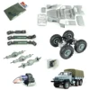 6*6 CROSSRC 1/12 RC Off-road Rock Car UC6 Military Truck Kits 35T Motor Metal Axles Hubs Unassembled Unpainted Toy Model TH10490 5
