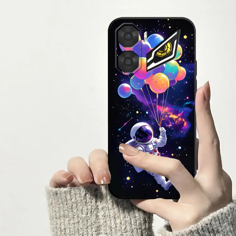 Stylish Black TPU Print Silicone Bumper Phone Case