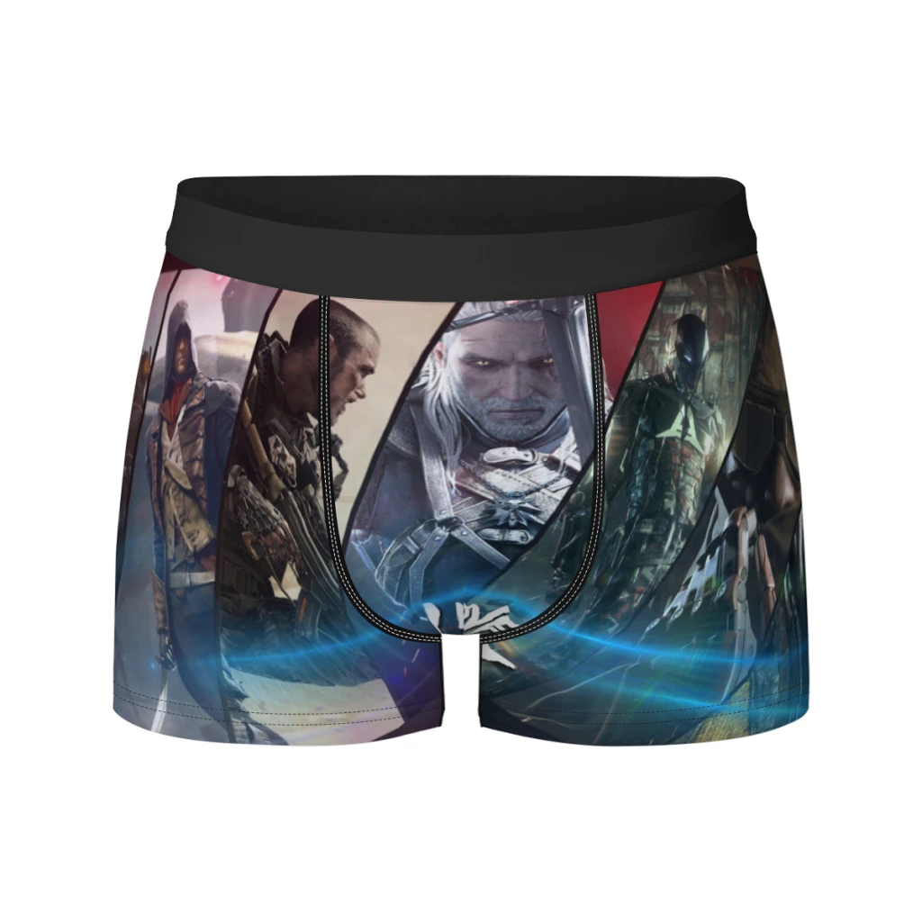 thumbnail image 1 of Calzoncillos tipo bóxer elásticos de seda de leche transpirables de Assassin-Creed-Arno-Dorian para hombre, calzoncillos tipo bóxer 3D, 1 of 5