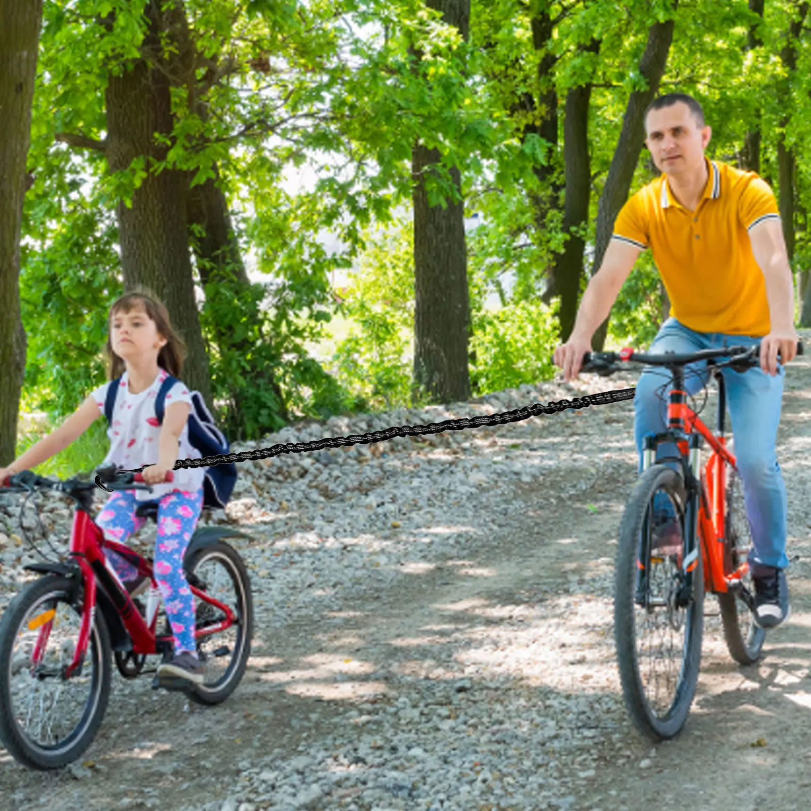 Besudo Bike Tow Rope Retractable 2 Meters – Bicycle Rope Pulley Children – Bicycle Rope For Towing Child – Bicycle Pull Rope Bicycle Pulling Aid Children For E -Bike Children's Bicycle