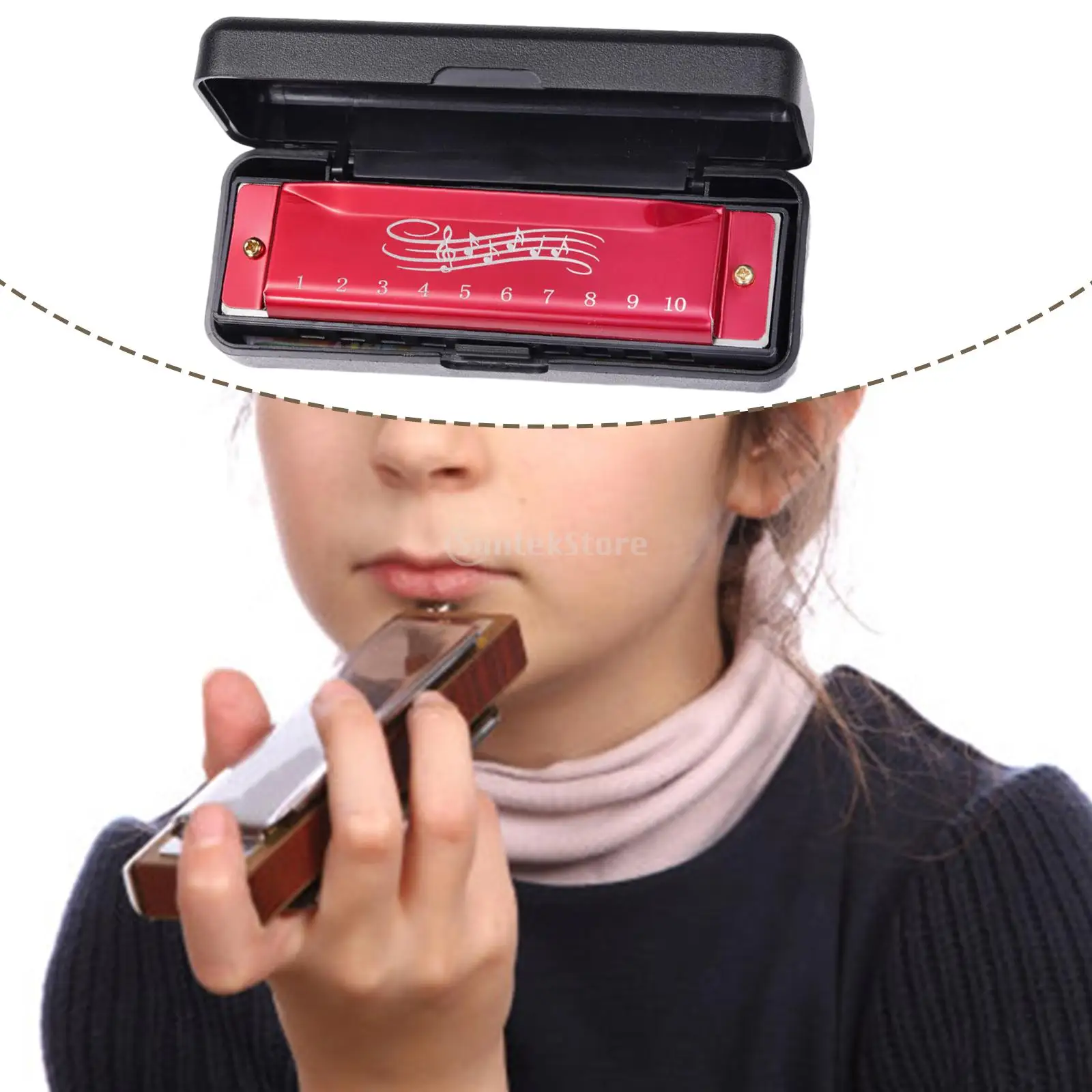 Diatonic Harmonica Chromatic Harmonica Kids Harmonica Mouth Harp 10 holes Harmonica Mouth Organ 20 Tone Practical Musical Instrument for Stage Party Activity Beginner toddlers