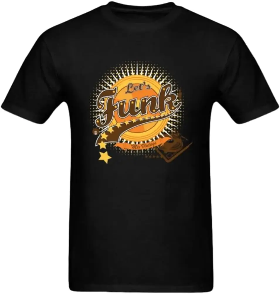 

Let's Funk Mix Jazz Music Retro Men's T-Shirt Unseen Classic Design Men's T-Shirt Hip Hop Rock