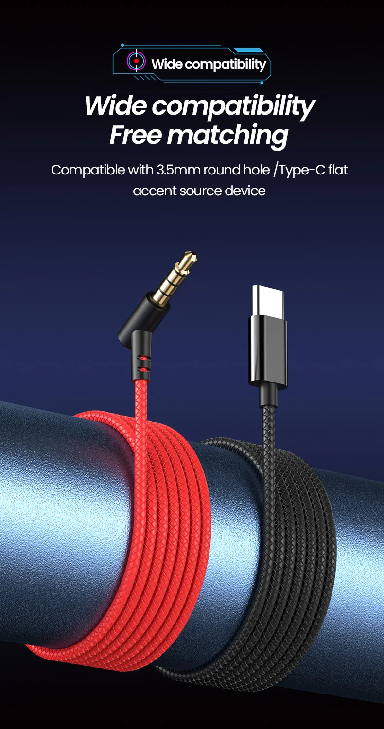 Écouteurs filaire usb-c et 3.5mm avec double microphone stéréo_voghion.com