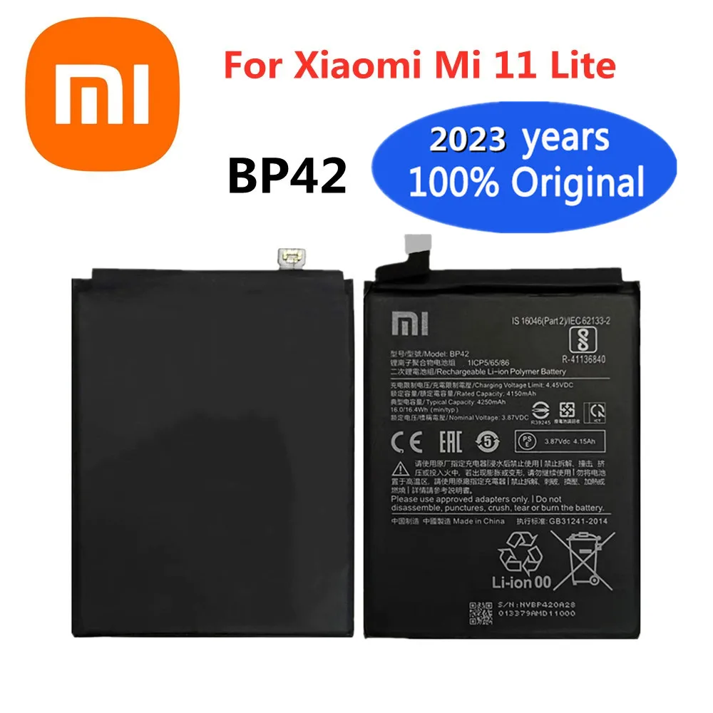 

2023 Years High Quality Xiao Mi Original BP42 Battery For Xiaomi Mi 11 Lite 11Lite Mi11 Lite 4250mAh Phone Battery In Stock
