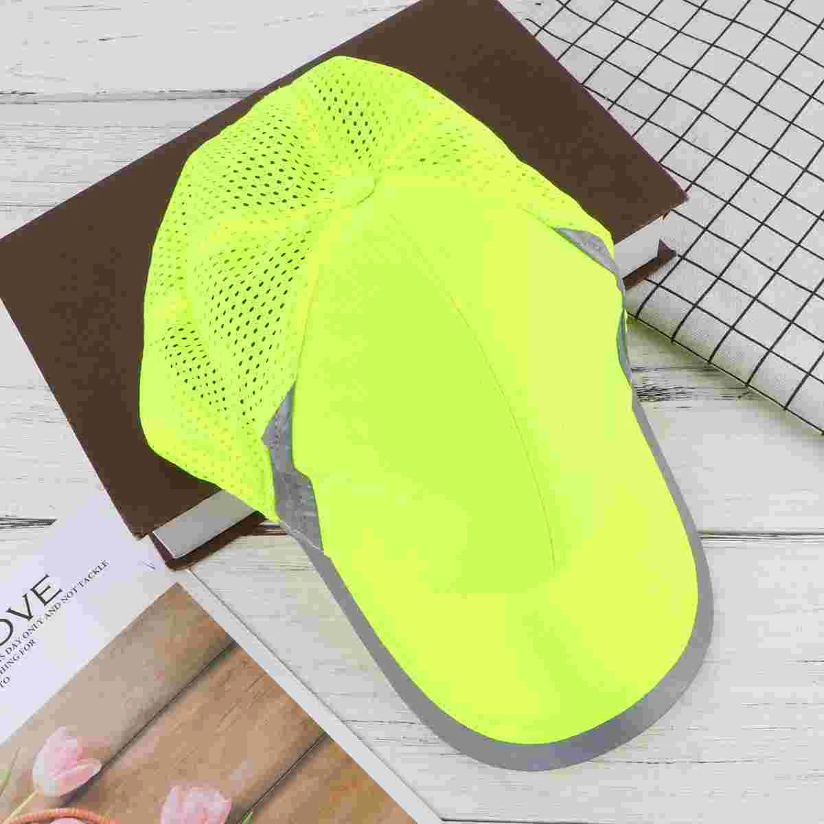

1pc Baseball Visible Reflection Safety Baseball Outdoor Baseball Hat Outdoor Casual Hat (Yellow)