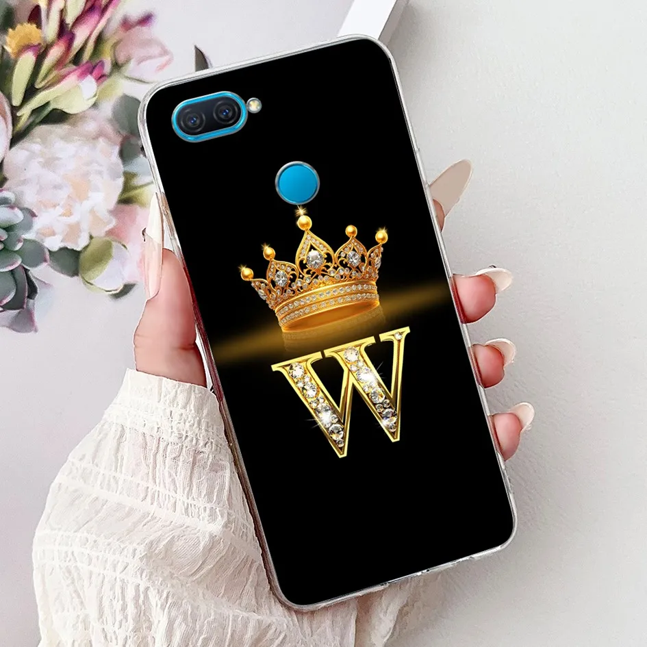 Fashion Letters Crown Soft Silicone Back Protective Phone Case Cover