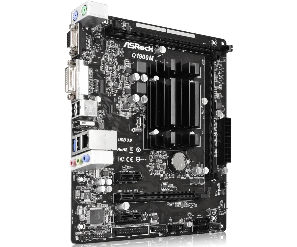 Integrado Quad-core Cpu Baixa Potência Ddr3 Aleatoriamente Enviar Aparência Marca J1900 Asrock-q1900m - Imagem 6