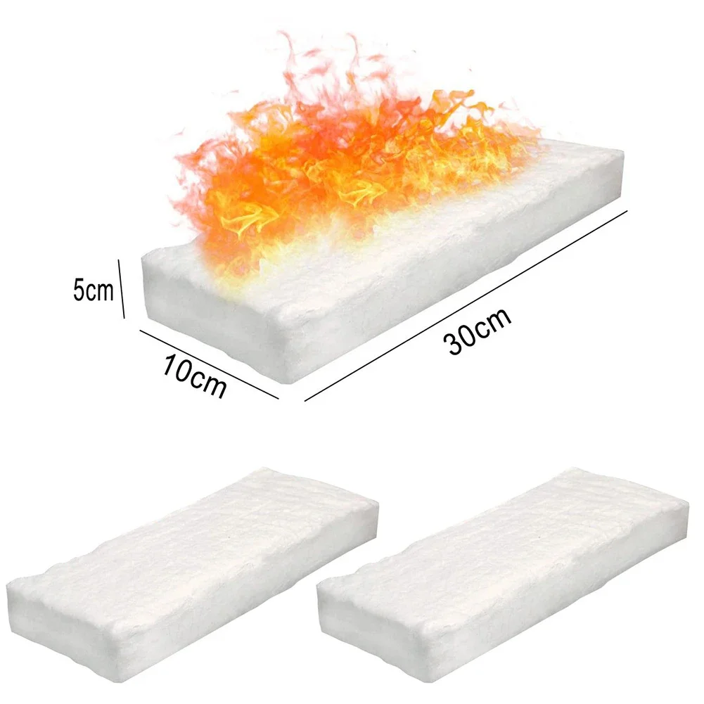 Quilts Blanket 30*10*5CM 30＊20＊1CM 30＊20＊2CM 30＊20＊3CM 30＊20＊5CM Bio Fire Calcium Fibres Safety Silicate White Firebox