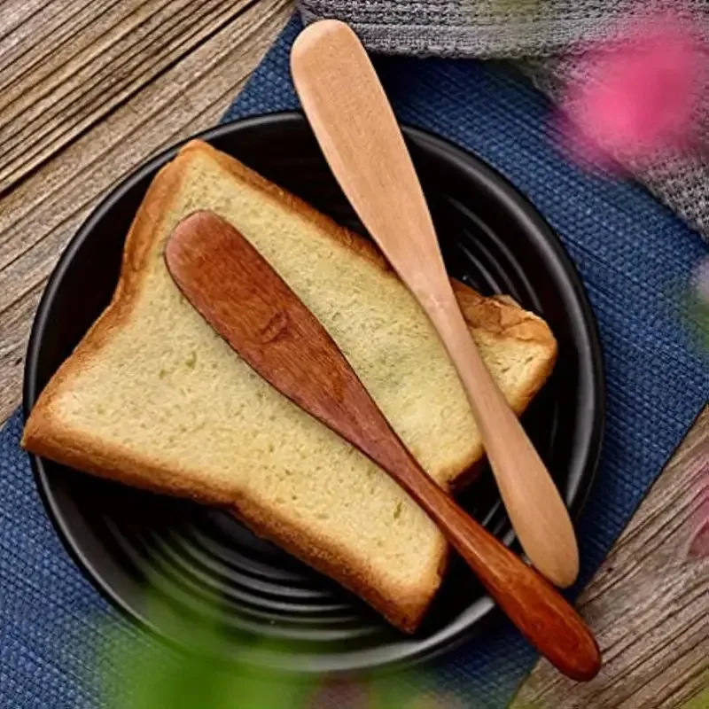 Wooden Butter Spatula Jam Knife Cheese Cutter Breakfast Dessert Toast Bread Marmalade Knife Accessories butter knife,cheese knife