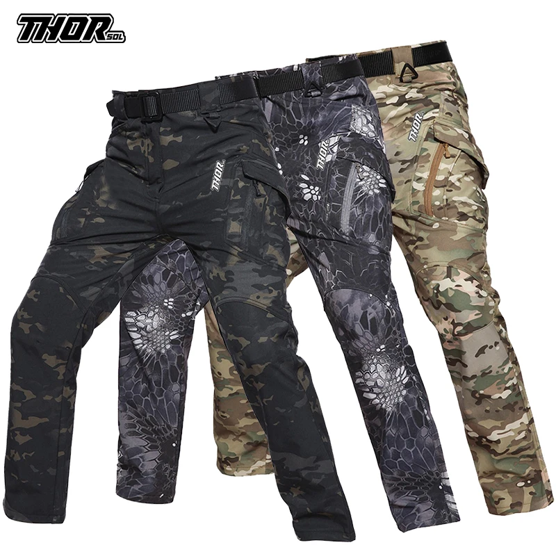 THORSOL Cycling Long Pants Men's Road Racing Mountain Bike Trousers Motorcycle Bicycle Bottoms Mtb Enduro Pant Pantalon Ciclismo