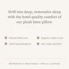 Latex Pillow - High Loft (6" - 7”) - Hypoallergenic Pillow with Shredded Latex Core -Breathable -Machine Washable Organic Cotton 3