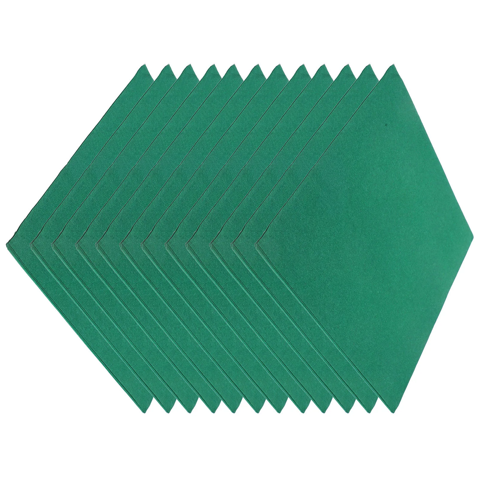 50 Pcs Paper Napkin Napkins Cleaning Wipes Disposable Dark Green Virgin Wood Pulp Dinner