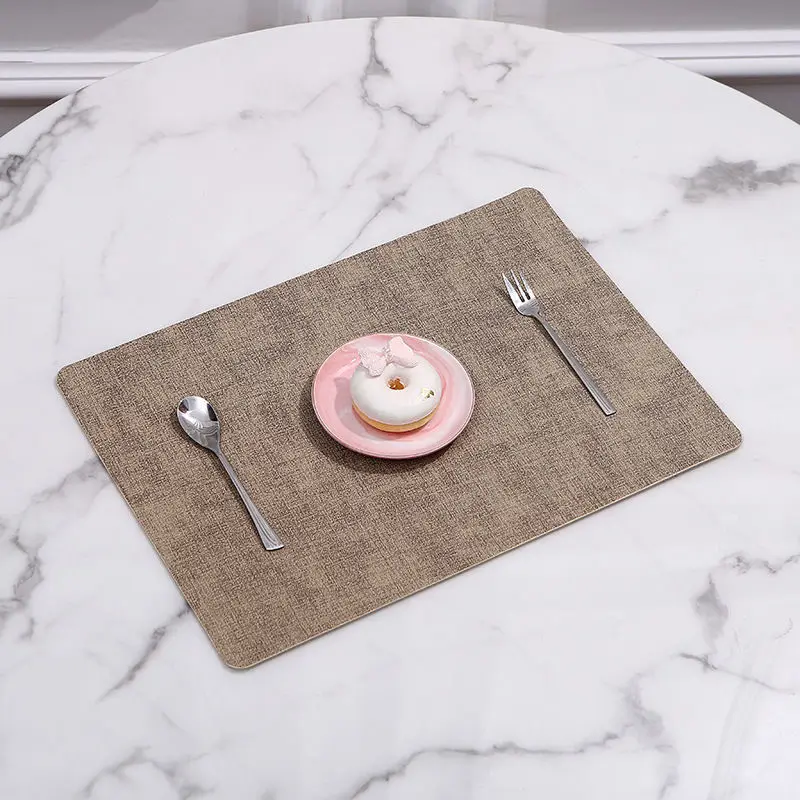 Kitchen Placemat Tableware Mat With Bowl Coaster Heat Insulation Pu