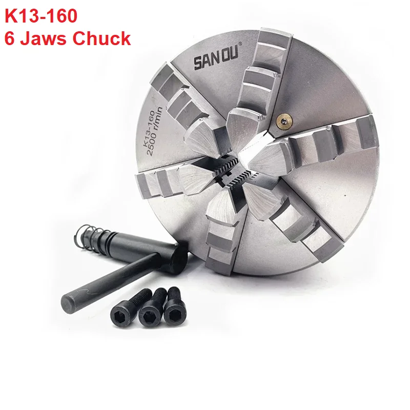 Details about   160mm 6" inch Lathe Chuck 6 Jaw Self-Centering Hardened Steel CNC Milling drill 