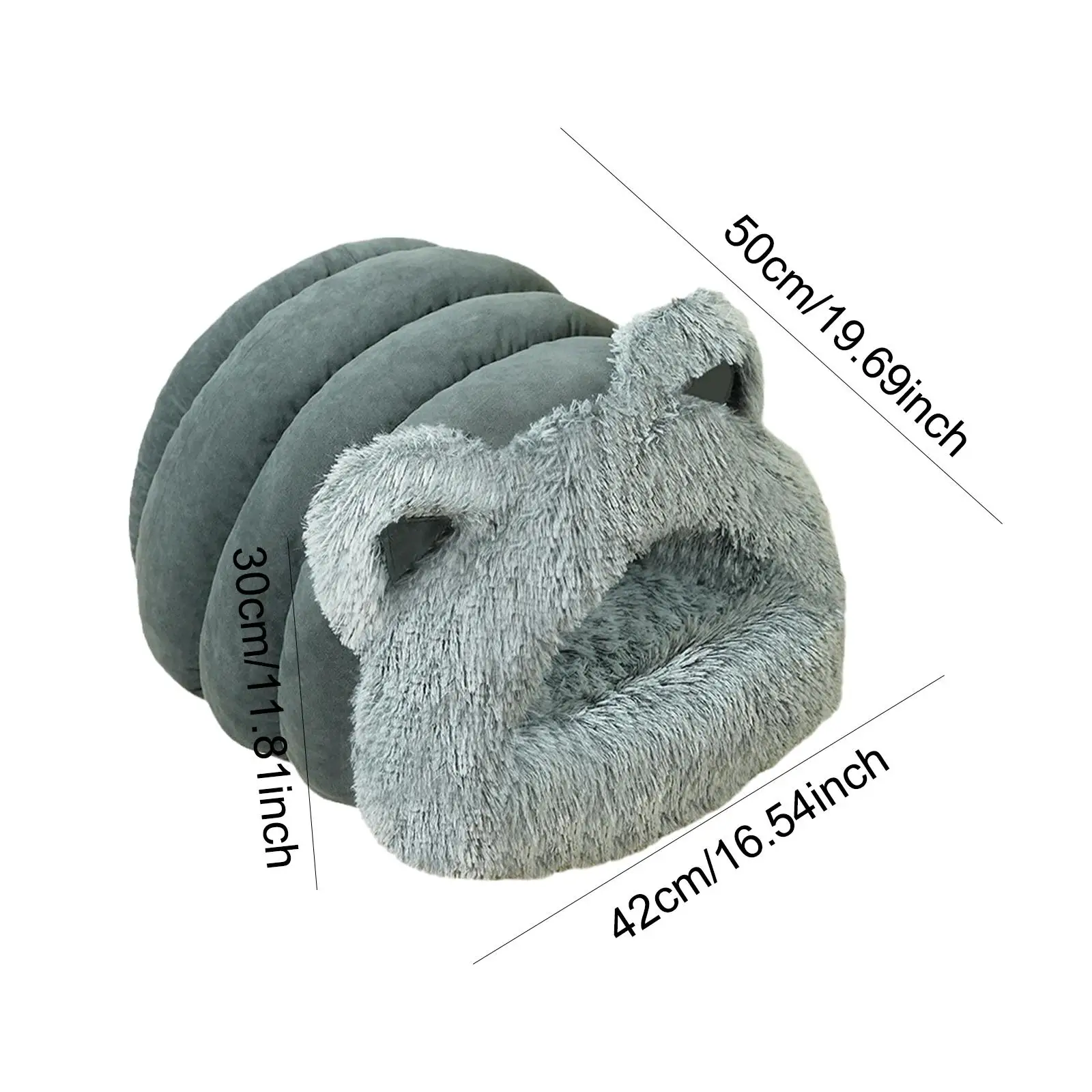 Cat Cave Bed Soft Washable Semi Enclosed Self Warming Pet Bed Sleeping Bag for Rabbits Small Animal Kittens Chihuahua Ferrets Cat Cave Bed Soft Washable Semi Enclosed Self Warming Pet Bed Sleeping Bag for Rabbits Small Animal Kittens Chihuahua Ferrets