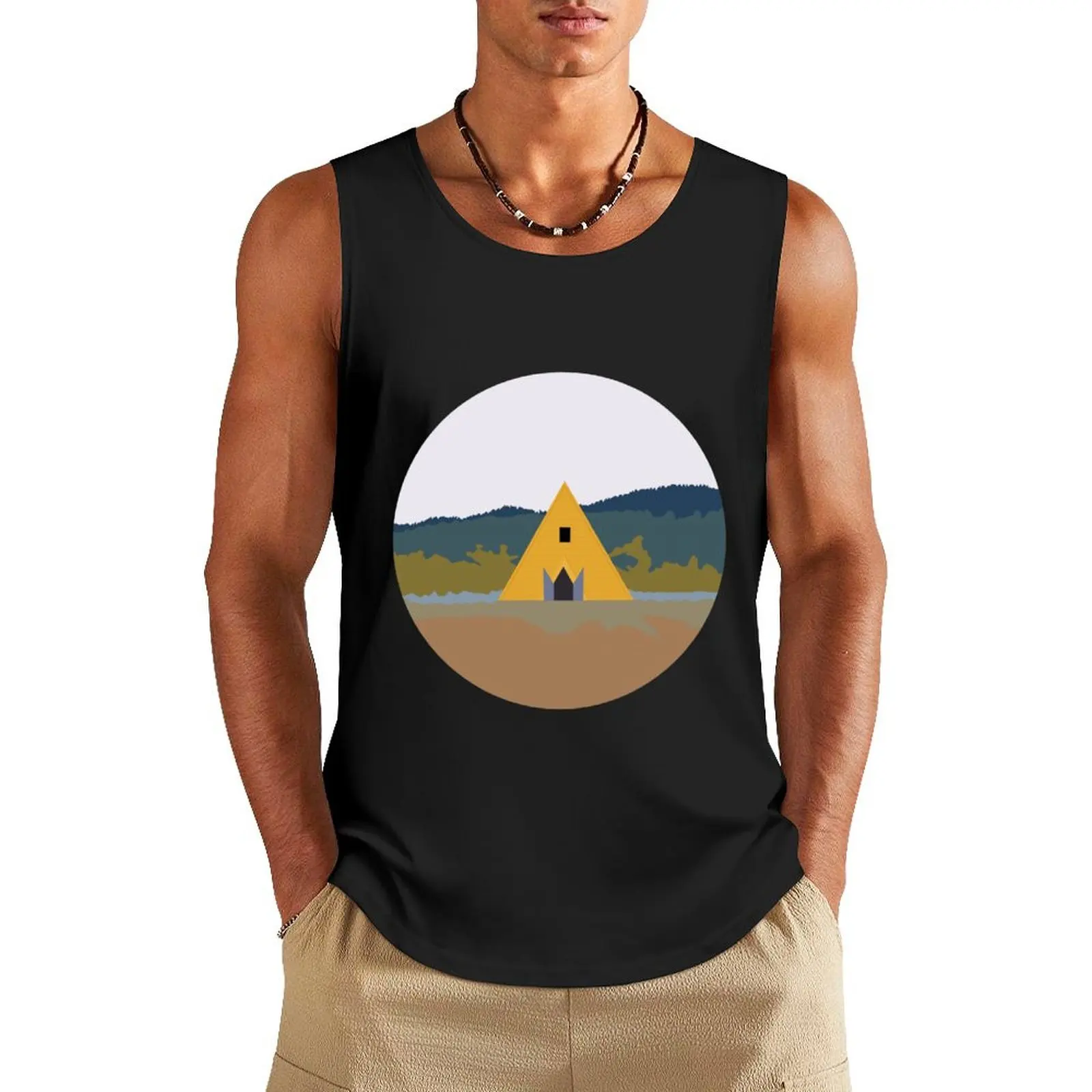 Minimalist Midsommar Tank Top Muscle fit bodybuilding men clothes