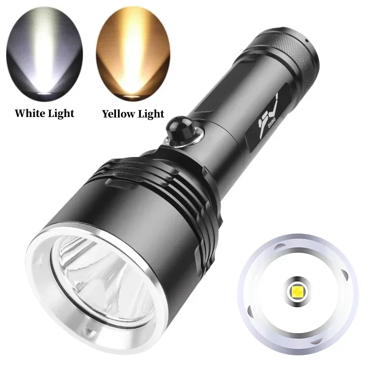 Description Picture 3 of itemSuper Bright Diving Flashlight XHP70 LED IPX8 Waterproof Professional Diving Light Powered By 26650 Battery with Hand Rope