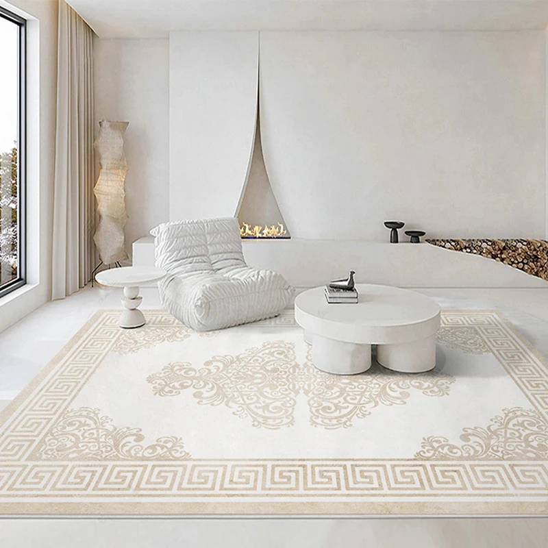 

Traditional Chinese Pattern Carpet Living Room Decor Luxury Bedroom Home Rug Thicken Fluffy Plush Floor Mat Custom Alfombra 카페트