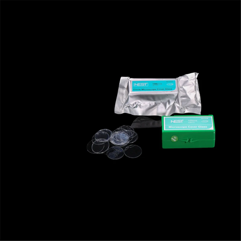 100Pcs/Box Nest Biotechnology Cover Glass 14mm, 15mm, 18mm, 20mm, 25mm for Cell Well Plates