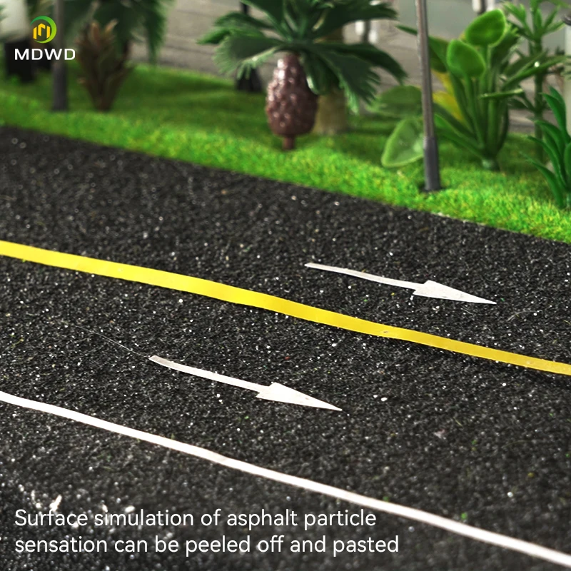 Model Railway Road Tape 5cm 10cm Grey With Back Adhesive Landscape Country Diaroma Layout