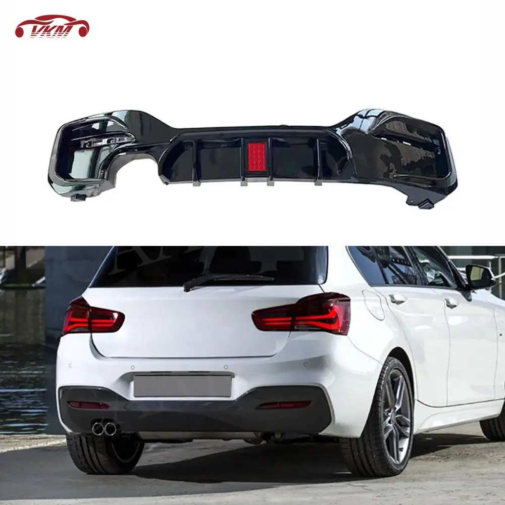 Auto Paraurti Posteriore Diffusore Spoiler Per Bmw Serie 1 F20 M Sport M135I M140I 2016-2018 Oo- / Oo-Oo Abs Carbon Look