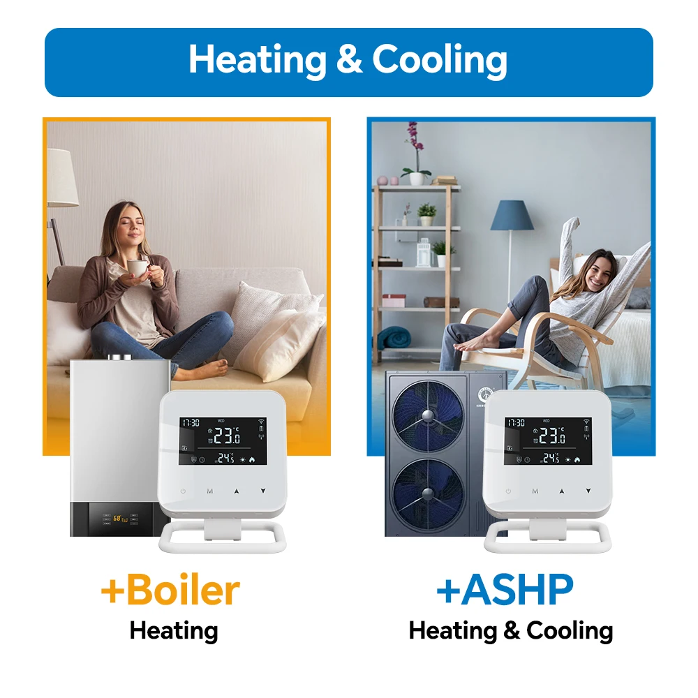 Smart Programmable Temperature Controller WiFi Wireless Thermostat for Gas Boile
