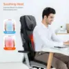 Neck and Back   with Heat, Full Body Massage Chair Pad with Compression, Shiatsu Kneading Seat Portable, Seat Mas 4