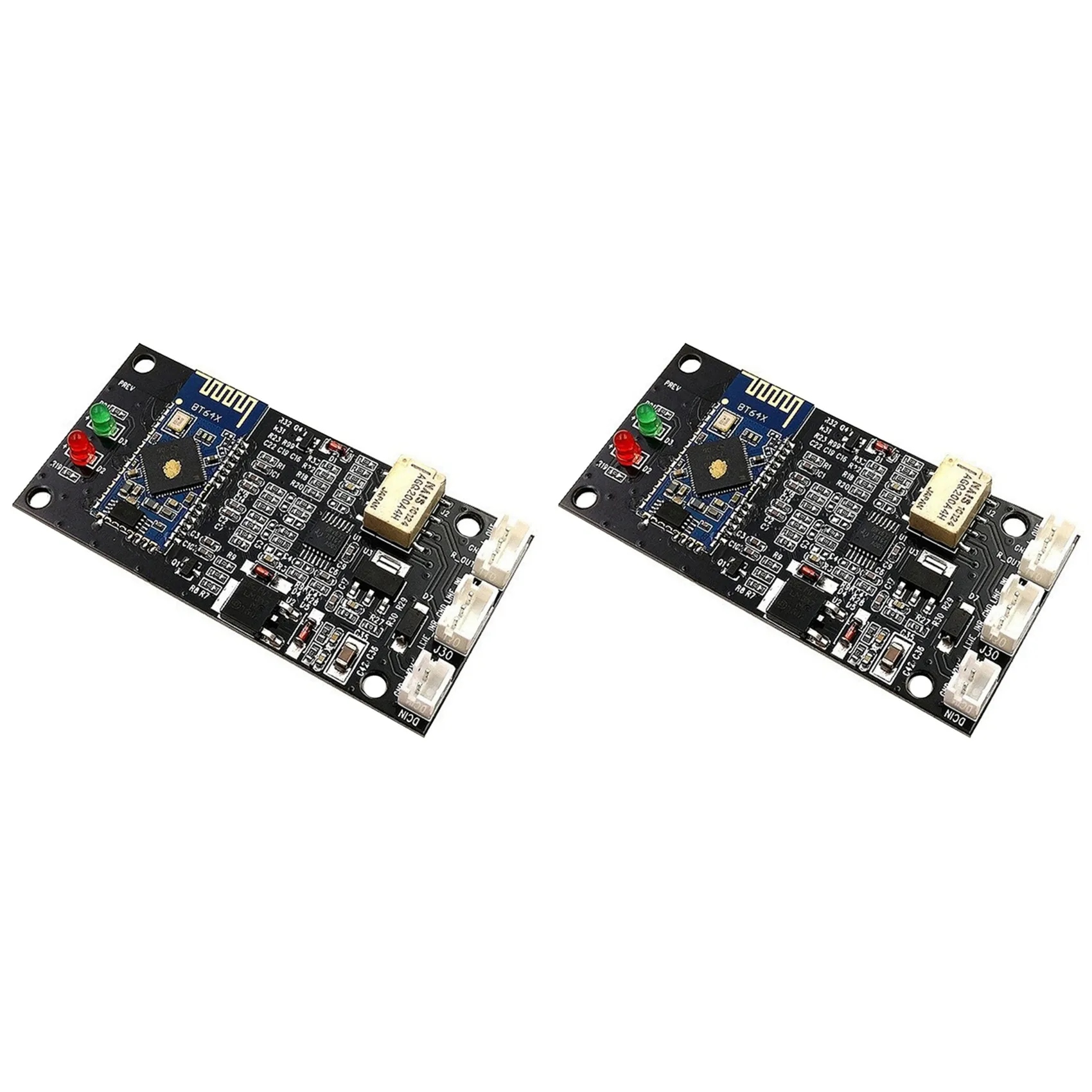 ABSY 2X 블루투스 4.2 수신기 보드 QCC3005 증폭기 블루투스 모듈 무손실 APTX DIY 오디오 증폭기 모듈
